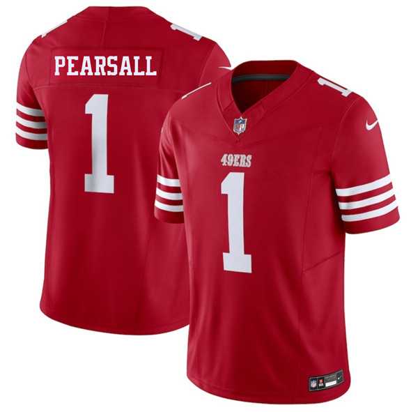 Men & Women & Youth San Francisco 49ers #1 Ricky Pearsall Red 2025 F.U.S.E. Vapor Untouchable Limited Stitched Jersey,We sell and wholesale Men & Women & Youth San Francisco 49ers #1 Ricky Pearsall Red 2025 F.U.S.E. Vapor Untouchable Limited Stitched Jersey on line form chian!